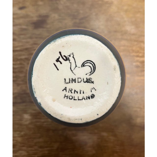 Art Nouveau Lindus Vase by Arnhem Fayence, 1916 For Sale - Image 6 of 7