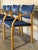 Blue Nr. Søby Møbelpolstring Blue Upholstered Armchairs Set of 4 Danish Mid-Century Modern 1980s For Sale - Image 8 of 14