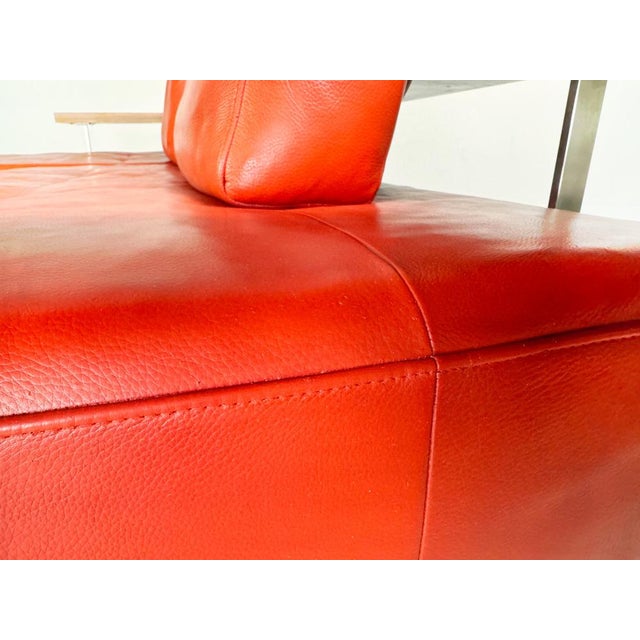 Postmodern Dono 6100 Corner Sofa in Red Leather from Rolf Benz For Sale - Image 3 of 14