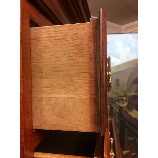 Tiger Maple Queen Anne Highboy, Baker Furniture For Sale - Image 12 of 15