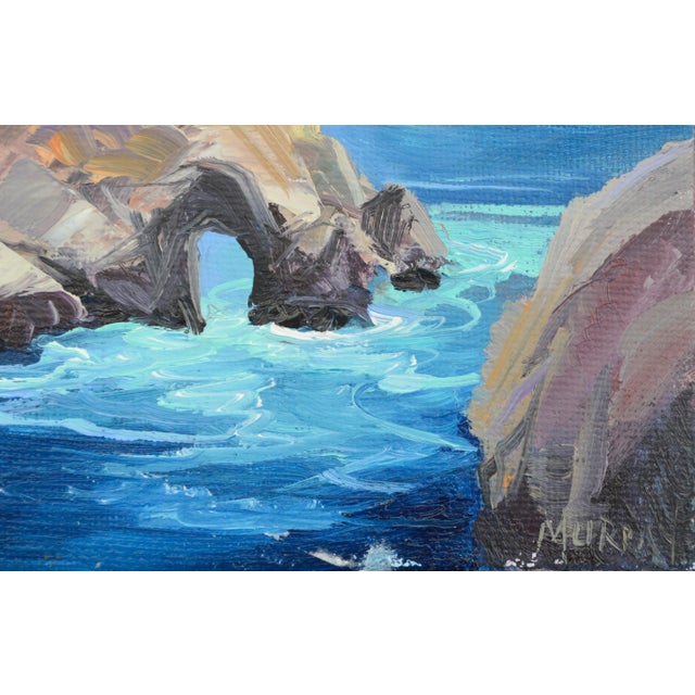 American Miniature Big Sur Rocky Seascape by Kathleen Murray For Sale - Image 3 of 4