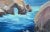 American Miniature Big Sur Rocky Seascape by Kathleen Murray For Sale - Image 3 of 4