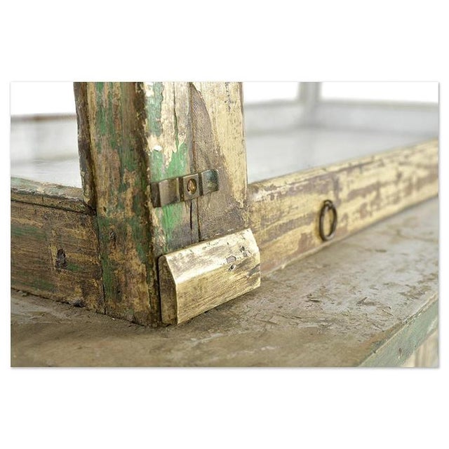 Wood Desk with Display For Sale - Image 9 of 10