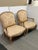 French William Switzer Floral Damask Bergères, Pair For Sale - Image 3 of 12