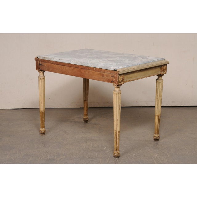 Sand Neoclassical Period Italian Console Table For Sale - Image 8 of 11