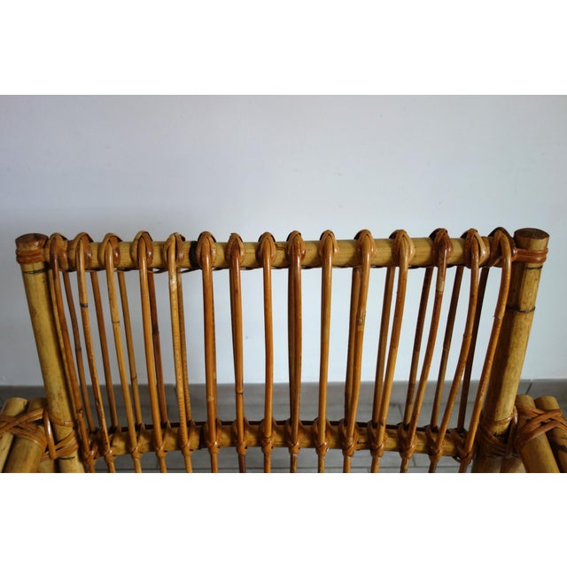 Brown Dal Vera Bamboo and Rattan Armchairs, Italy, 1970, Set of 2 For Sale - Image 8 of 15