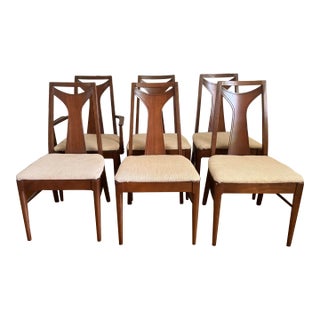 Mid 20th Century Kent Coffey Perspecta Mid Century Walnut Dining Chair For Sale