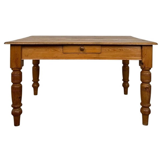 20th Century Pine Farmhouse Dining Table For Sale - Image 13 of 13
