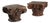 Carved Wooden Capitals or Pedestals, Set of 2 For Sale
