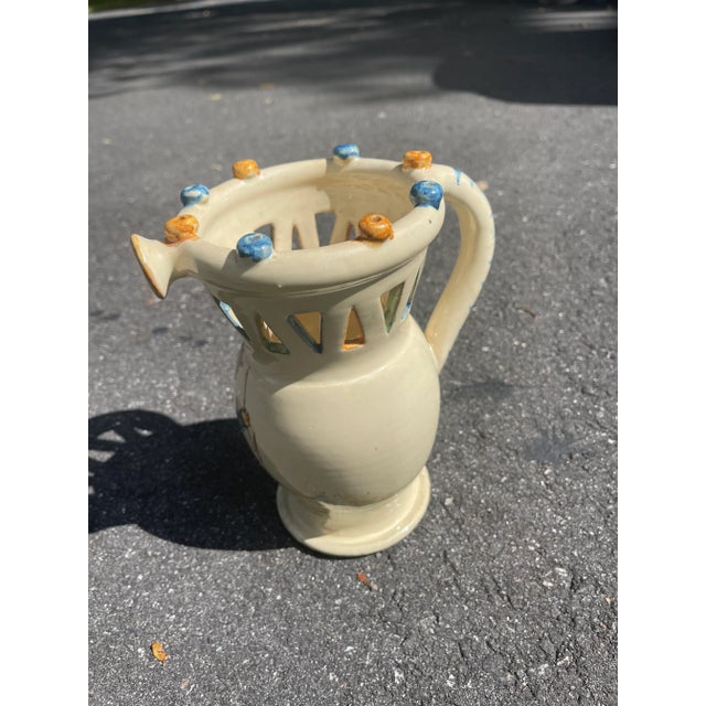 Late 19th Century Italian Grottaglie Pitcher For Sale - Image 5 of 7