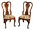 Saybolt Cleland Queen Anne Style Walnut Side Chairs, Pair For Sale