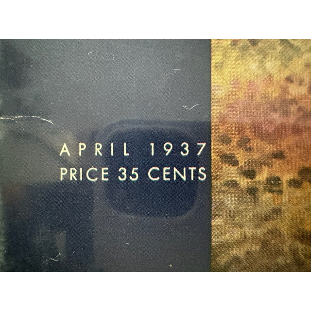 Art Deco 1937 Original Asia Cover, April, Miguel Covarrubias, Art Deco, Matted For Sale - Image 3 of 6
