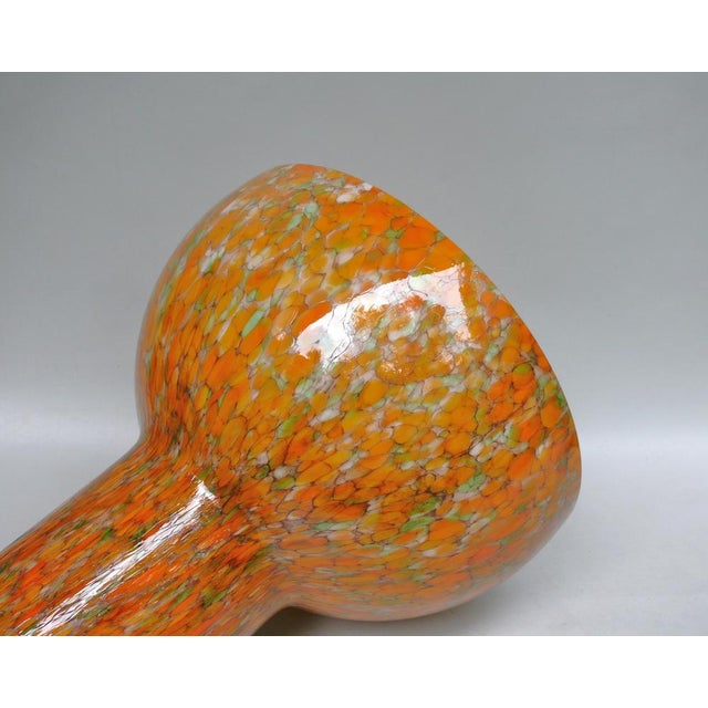 Ceiling Light in Flamed Orange, Green, Black, Beige by Peill & Putzler, 1970s For Sale - Image 9 of 17