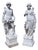 Large Classical Diana & The Hunter Garden Statues, Set of 2 For Sale