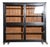 Large Antique English Ebonised Glazed Housekeepers Cabinet, 1880 For Sale