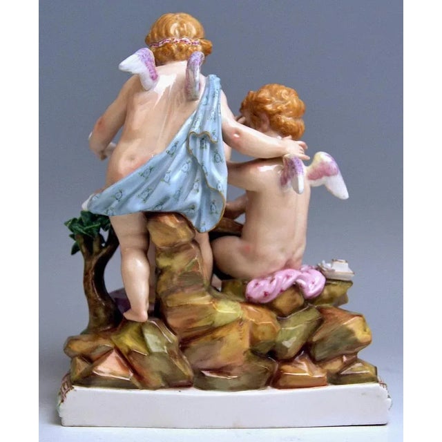 Model 12 Allegory of Arithmetic Figurine attributed to Acier for Meissen, 1860s For Sale - Image 5 of 10
