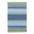 Dash & Albert by Annie Selke Fiesta Stripe French Blue/Green Indoor/Outdoor Rug, 7' 6" x 9' 6" For Sale