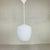 Vintage School Hanging Lamp with White Opaline Glass Shade, 1950s For Sale - Image 17 of 17