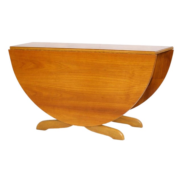 Teak Drop-Leaf Dining Table from Morris of Glasgow For Sale