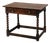 18th Century James II English Bobbin-Turned Oak Side Table with Bronze Hardware For Sale