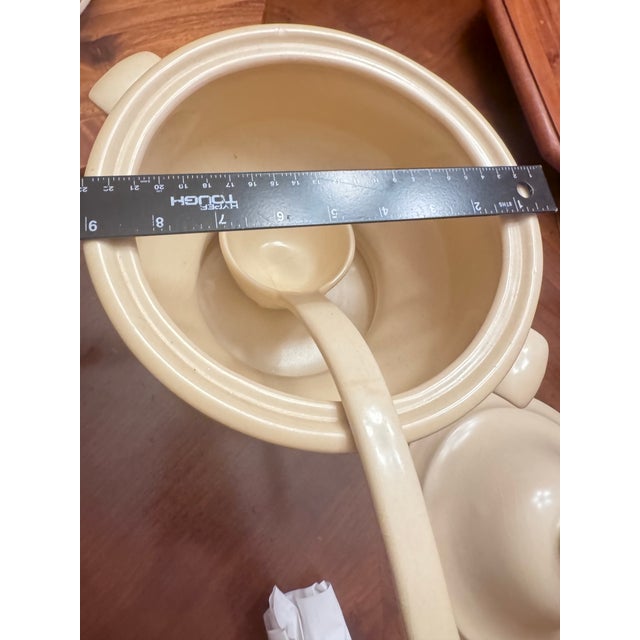 1970s Tureen & Lid W/Ladle & Underplate Village (Made in Usa) by Pfaltzgraff For Sale In Austin - Image 6 of 12