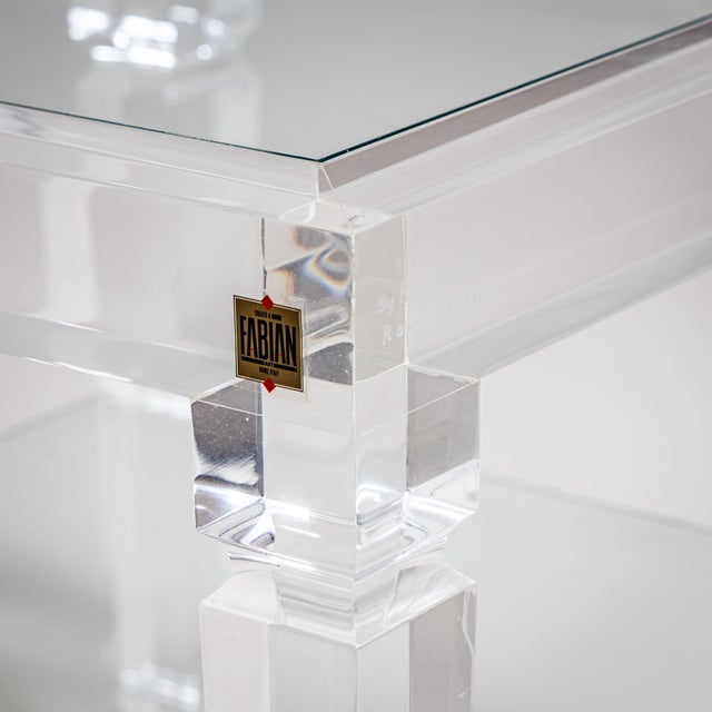 Acrylic Glass Side Tables from Fabianart, Rome / Italy, 1990s, Set of 2 For Sale - Image 9 of 10