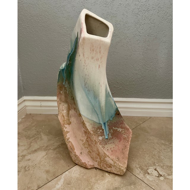 Tony Evans Raku Vase, Made in Usa C 1968 For Sale In Palm Springs - Image 6 of 8