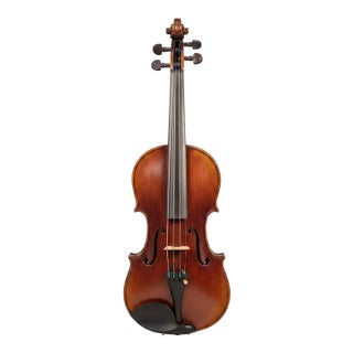 Antique Full-Size Violin Labeled 'Nicholas Amatus' With 2002 Beckett & Blackerby Appraisal, Case & Bow For Sale