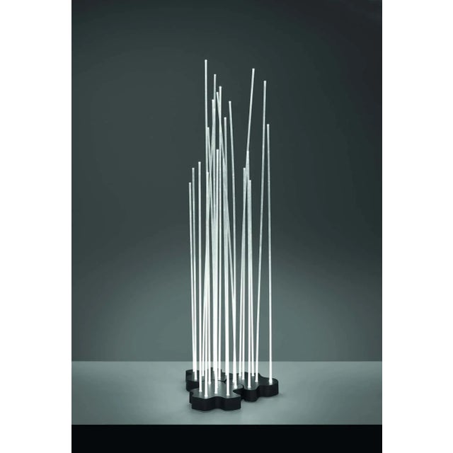 Klaus Begasse 'Reeds Triple' indoor or outdoor floor lamp for Artemide. This sculptural lamp consists of a base made up of...
