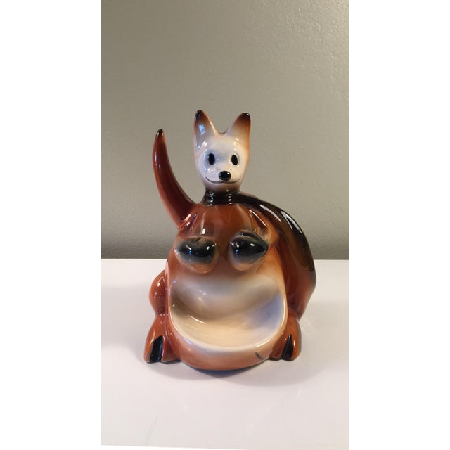 Vintage Boxing Kangaroo Ceramic Watch Caddy/Valet Chairish