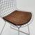 Brown Mid-Century Wire Chrome Side Chair by Harry Bertoia, Italy, 1980s For Sale - Image 8 of 11