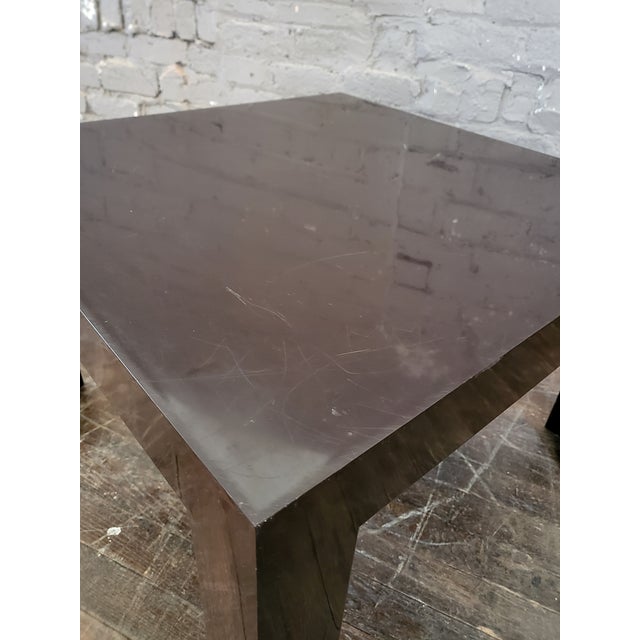 1960s Mid Century Brown Syroco Parons Style Side Table For Sale - Image 10 of 13