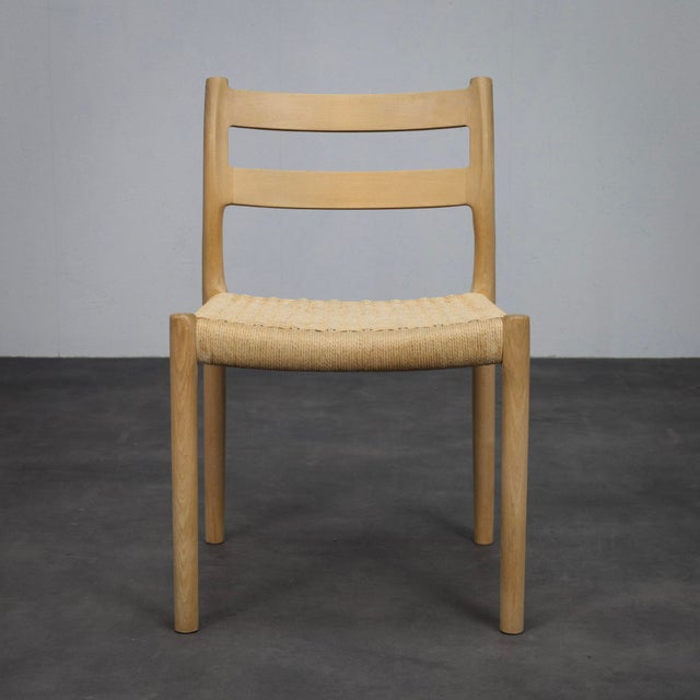 Model 84 Dining Chairs by Niels Otto (N. O.) Møller for J.L. Møllers, 1970s, Set of 6 For Sale - Image 4 of 14
