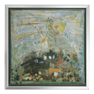 Mette Birckner, Abstract Impressionism Painting, A Fairytale with Birds (1), 2009, Oil on Canvas, Framed For Sale