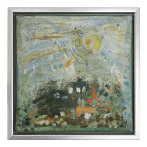 Mette Birckner, Abstract Impressionism Painting, A Fairytale with Birds (1), 2009, Oil on Canvas, Framed