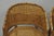 Vintage Hollywood Regency Faux Bamboo Wood & Cane Barrel Back Lounge Chair, Pair For Sale - Image 10 of 15