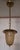 Mid-Century German Ceiling Lamp with Brass Frame, Light Amber-Tinted Glass Shade and Spiral Decoration, 1950s For Sale - Image 4 of 7