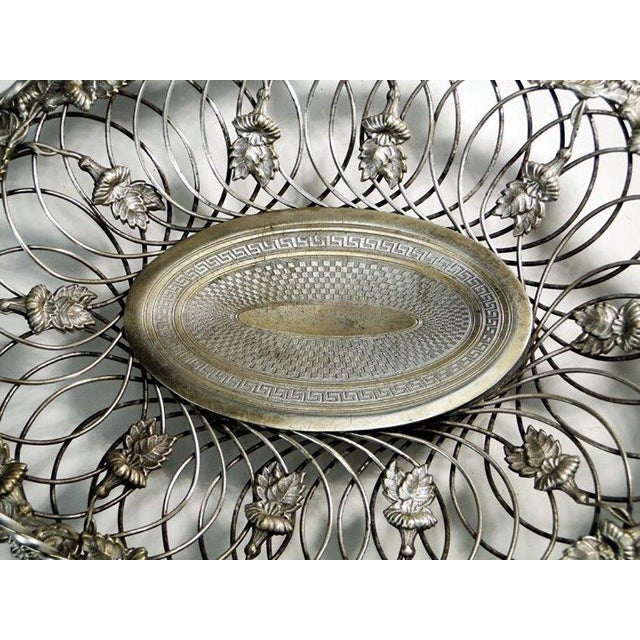 Art Nouveau Fruit Basket from Norblin & Co, Poland, 1900s For Sale - Image 3 of 15