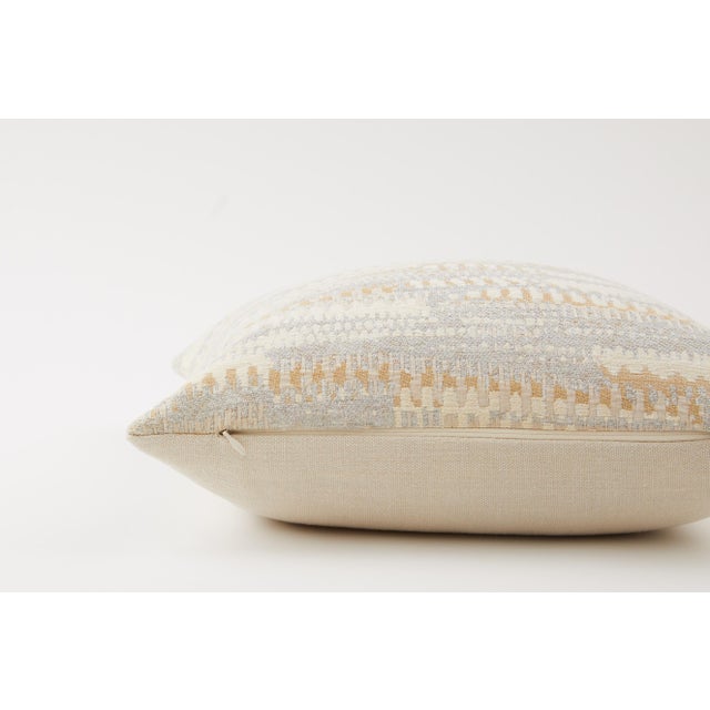 Contemporary Modern Abstract Geometric Pattern Pillow For Sale - Image 3 of 4