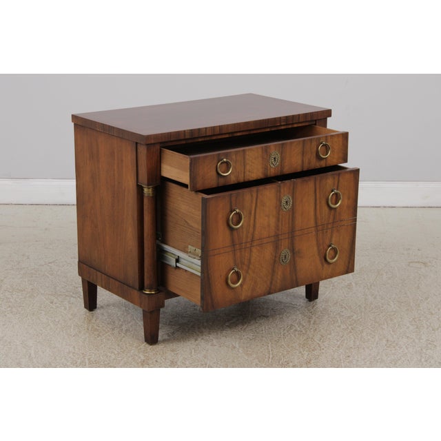 Baker Furniture Company Baker French Empire Walnut File Drawer Chest For Sale - Image 4 of 16