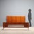 Double bed from the 1960s with a mahogany veneer frame. The Italian craftsmanship is reflected in the simple lines and...
