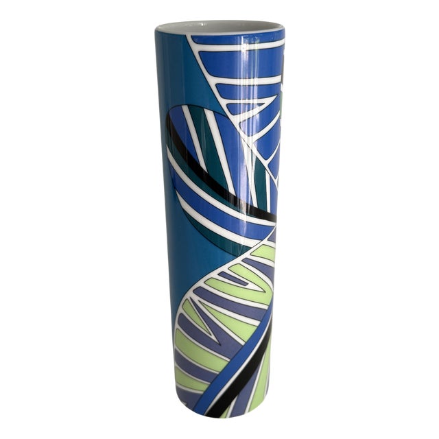 #02 Palm Leaves Vase by Emilio Pucci for Rosenthal, 2000s For Sale