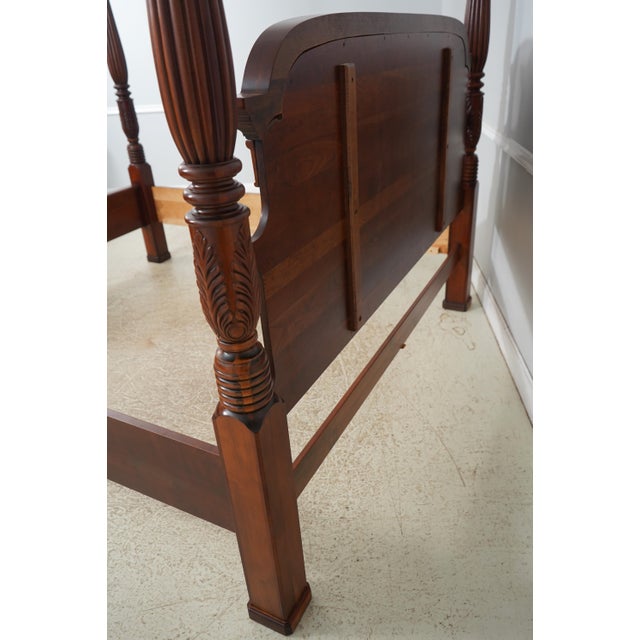 Pennsylvania House Cherry Carved King Size Poster Bed For Sale - Image 15 of 18