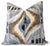 2020s Abstract Velvet Pillow Cover in Birch, Artesian Velvet, 20x20 Pillow For Sale - Image 5 of 5