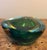 Beautiful mid-20th century Flavio Poli Murano sommerso bowl in vibrant layers of aqua blue, yellow and green.