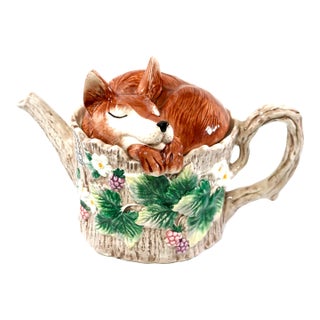 Reynard Sleeping Fox Fitz & Floyd Teapot For Sale