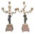 Pair of Late 19th C. French Belle Époque Candelabras Bronze, Gilt Metal & Marble For Sale