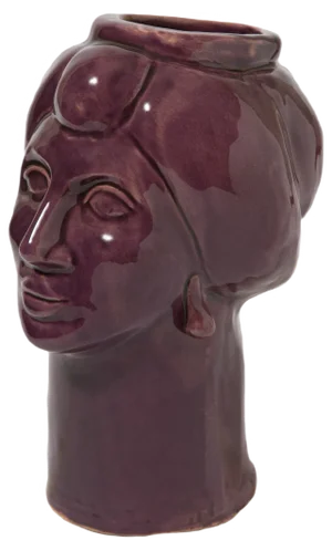 Solimano & Roxelana Figures, Small • Violet Ispica from Crita Ceramiche, Set of 2