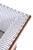 Empire Revival French Walnut Sofa in Ticking For Sale - Image 9 of 15