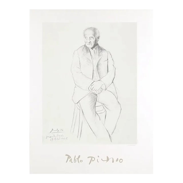 1980s "Portrait du Maitre de Ballet de la Scala de Milan" Lithograph After Pablo Picasso For Sale